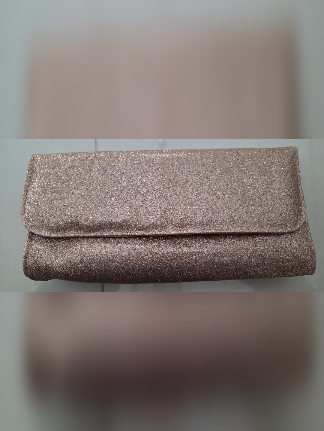 Bare Escentuals Sparkle Gold Evening Clutch Bag Cosmetic Bag